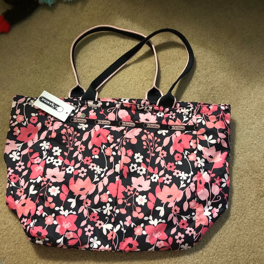 BRAND NEW LESPORTSAC EVERYGIRL TOTE FELICITY PINK